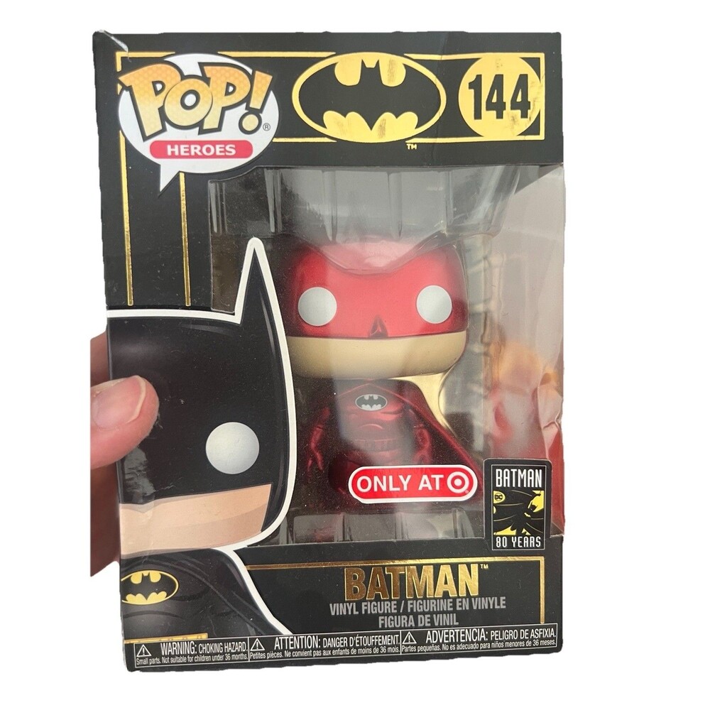 NEW IN BOX Funko POP! Heroes DC Comics Batman Red #144 Target Exclusive